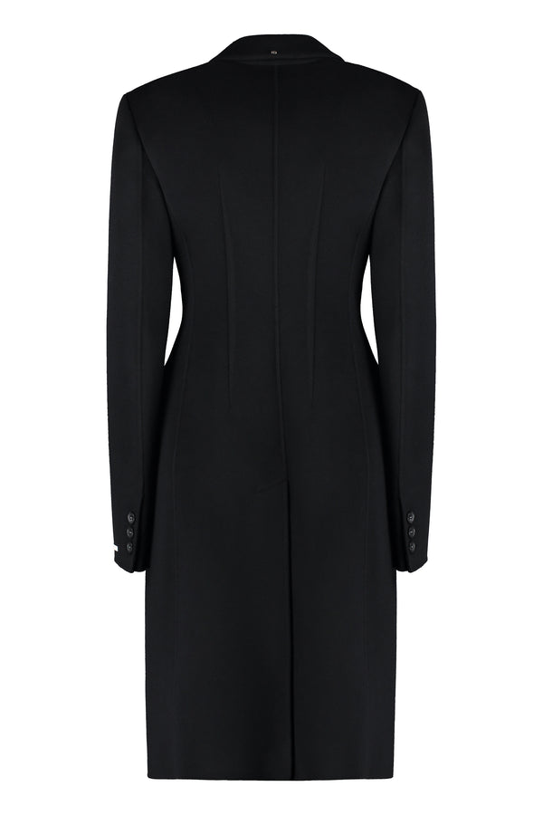 Double-breasted wool coat-1